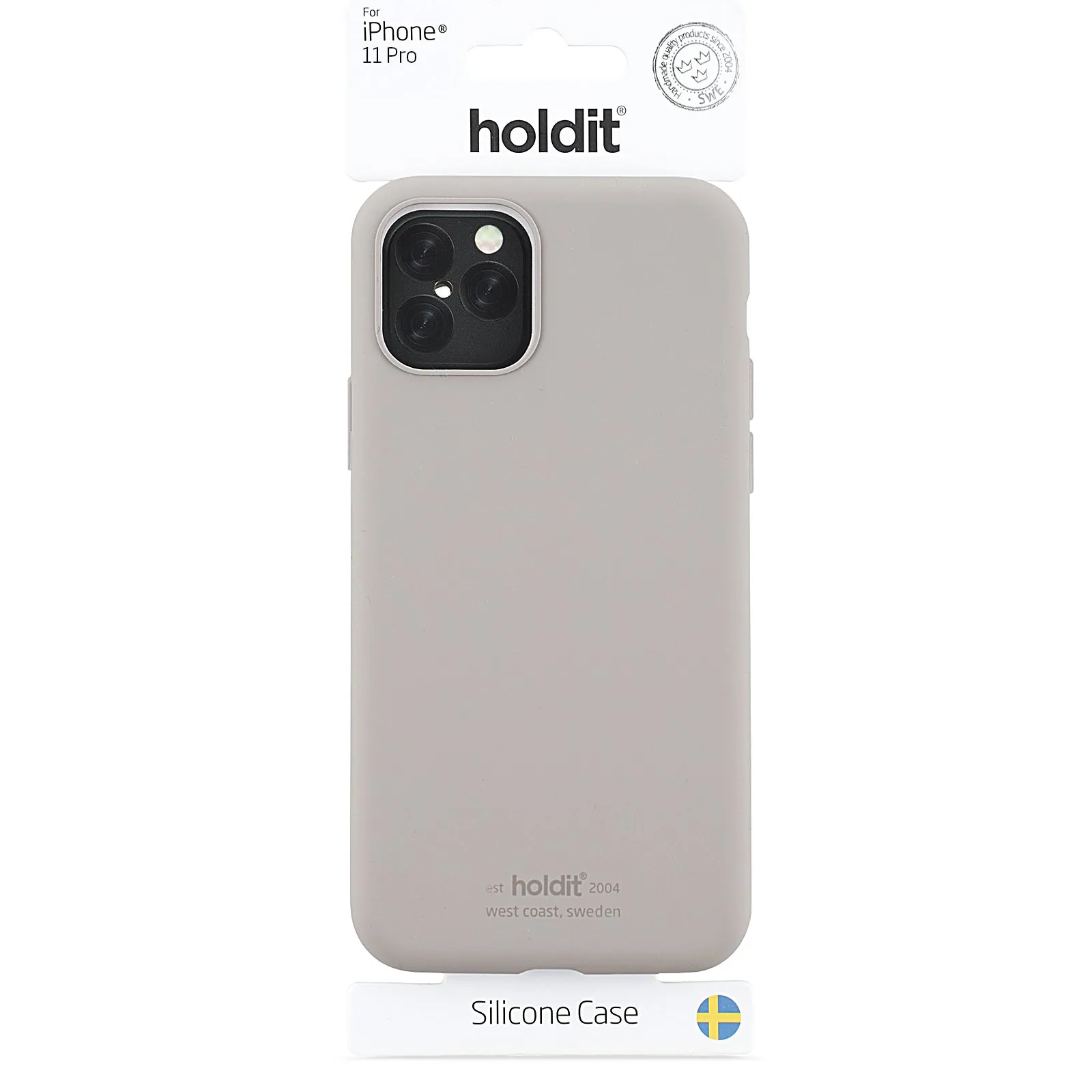 Holdit Phone Case Silicone iPhone 11 Pro / Xs / X - Taupe