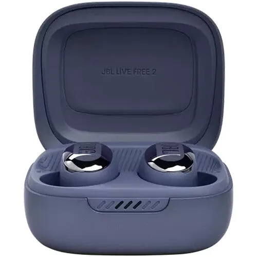 JBL Live Free 2 TWS Noise-Canceling True Wireless In-Ear Headphones (Blue)