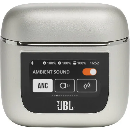 JBL TOUR PRO 2 Noise-Canceling True Wireless In-Ear Earbuds with Smart Case (Champagne)