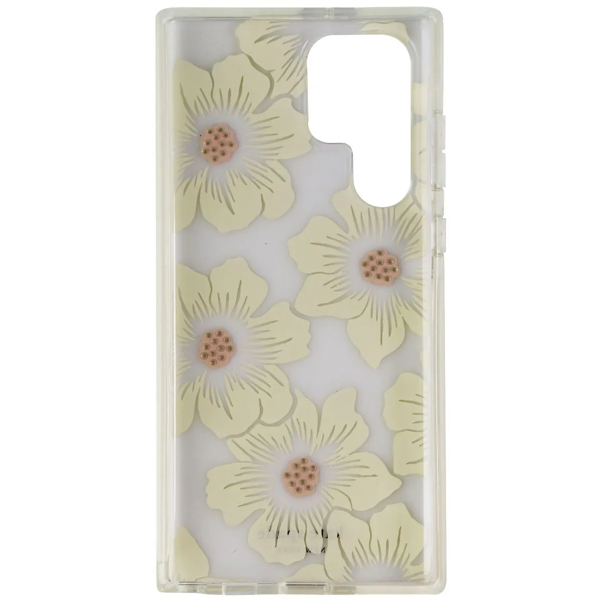 Kate-Spade Defensive Hardshell Case for Galaxy S22 Ultra - Hollyhock Floral