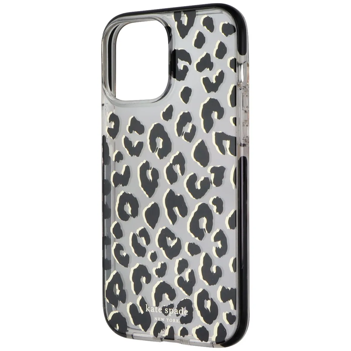 Kate Spade Defensive Hardshell Case for iPhone 15 Pro Max - City Leopard Black