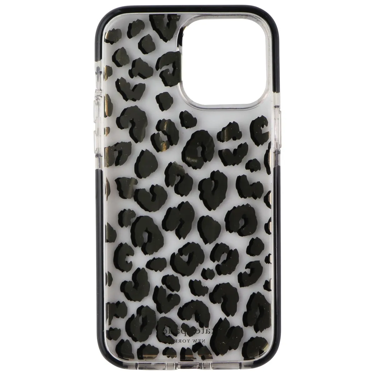 Kate Spade Defensive Hardshell Case for iPhone 15 Pro Max - City Leopard Black