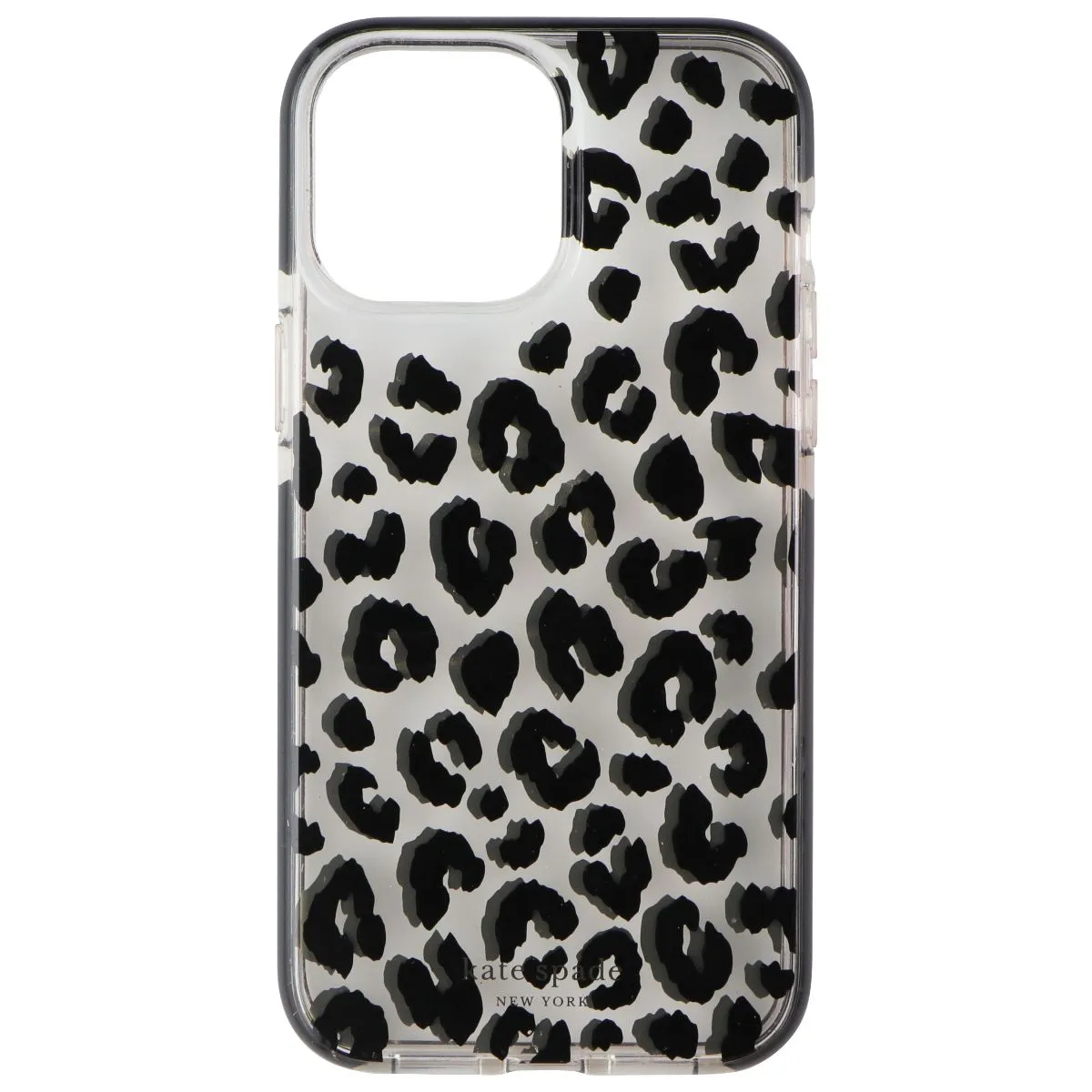 Kate Spade Defensive Hardshell Case for iPhone 15 Pro Max - City Leopard Black