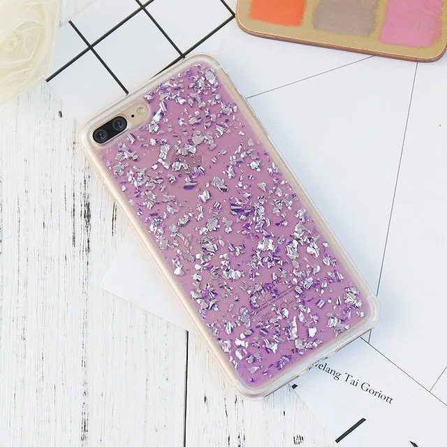 KISSCASE Bling Case For iPhone 5S 6 6S For iPhone 7 Plus Soft TPU Phone Case For iPhone 6 6s Plus SE Transparent Cover For Girl