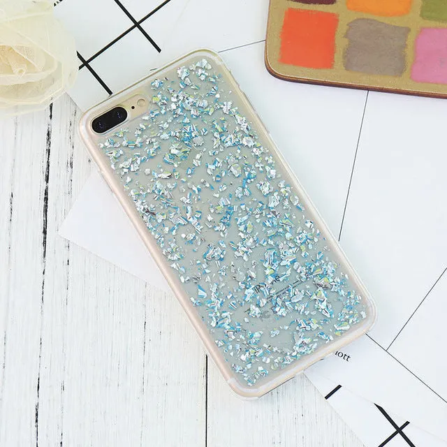 KISSCASE Bling Case For iPhone 5S 6 6S For iPhone 7 Plus Soft TPU Phone Case For iPhone 6 6s Plus SE Transparent Cover For Girl