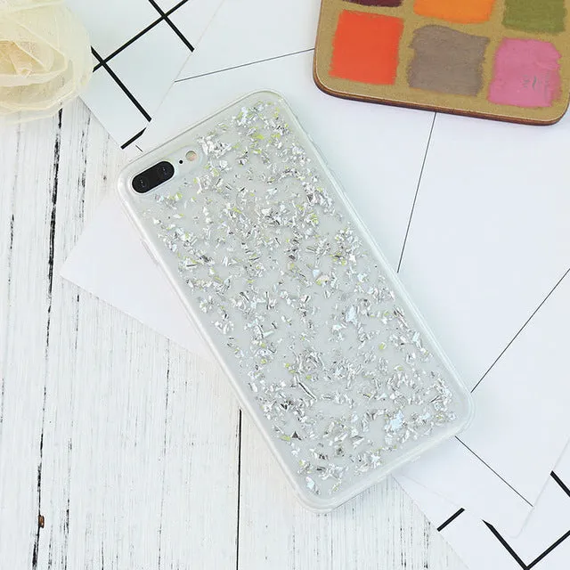 KISSCASE Bling Case For iPhone 5S 6 6S For iPhone 7 Plus Soft TPU Phone Case For iPhone 6 6s Plus SE Transparent Cover For Girl