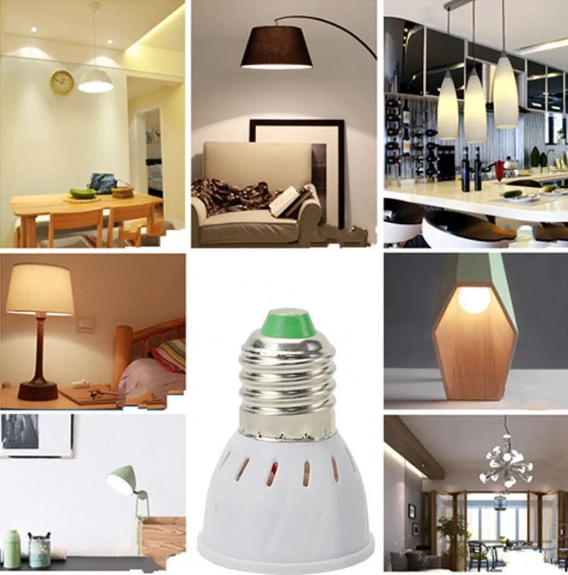 LED E27 Lamp E14 Spotlight Bulb 48 60 80leds lampara 220V GU 10 bombillas led MR16 gu5.3 Lampada Spot light