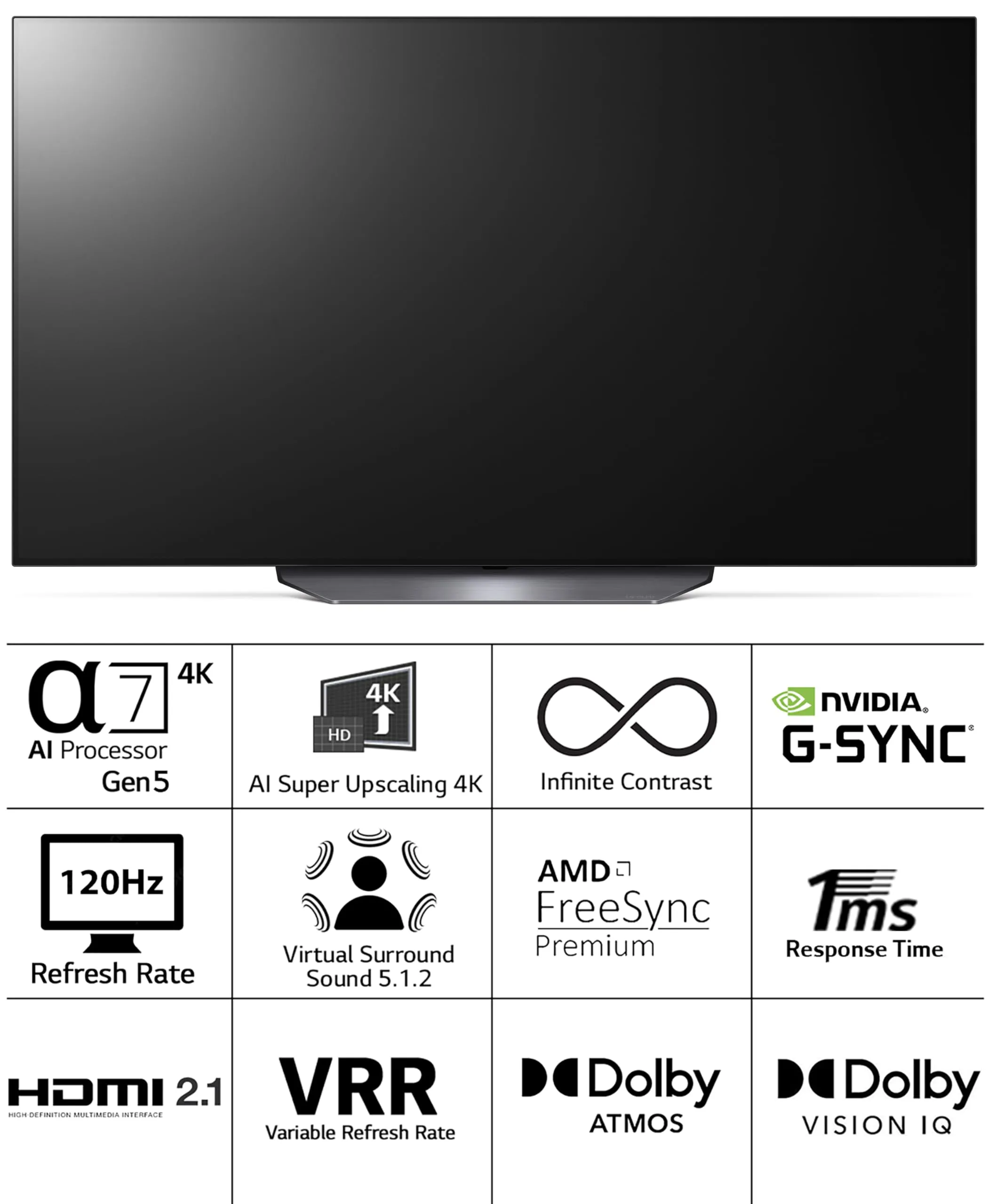 LG 139 cm (55 inches) 4K Ultra HD Smart OLED TV 55B2PSA (Black)