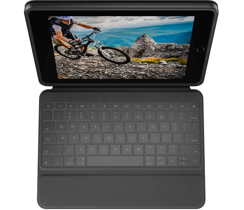 Logitech Rugged Folio Tastatur Und Schutzhülle Ipad 7./8./9. Generation Black Qwertz De