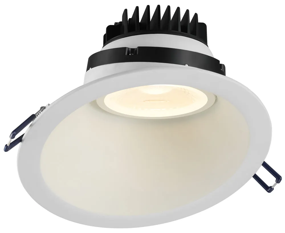 Lotus LED Lights LRG6-50K-HO-6RSL-WH - 6 Inch Downlight 30 Degree Sloped Regressed Gimbal - 18 Watt - 5000 Kelvin - White Finish