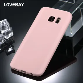 Lovebay Phone Case For Samsung Galaxy S6 S6 Edge S7 S8 S8 Plus Fashion Candy Colors Soft TPU Silicon Phone Case Back Case Bags