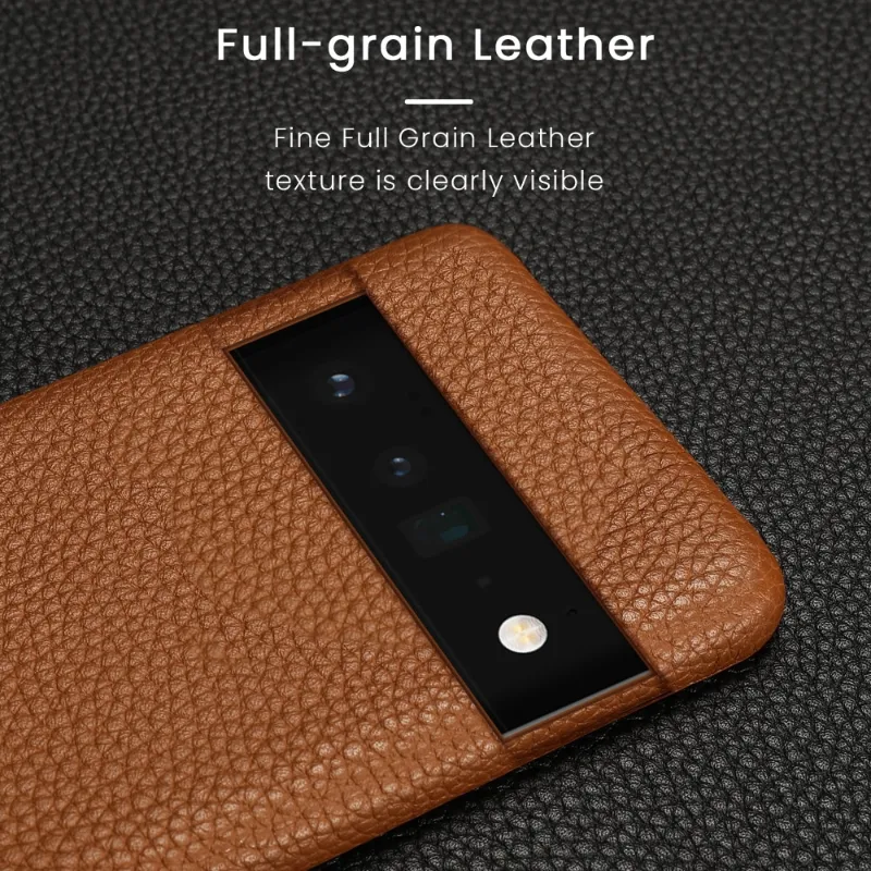 Luxury Fashion Cowhide Genuine Leather Phone Case For Google Pixel