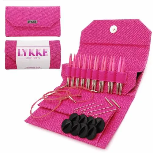 Lykke Blush 3.5" Interchangeable Circular Needle Set | With Carrying Case