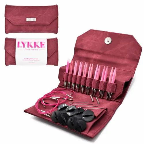 Lykke Blush 3.5" Interchangeable Circular Needle Set | With Carrying Case