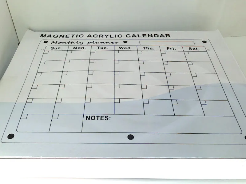 Magnetic Acrylic Monthly Calendar 16x12