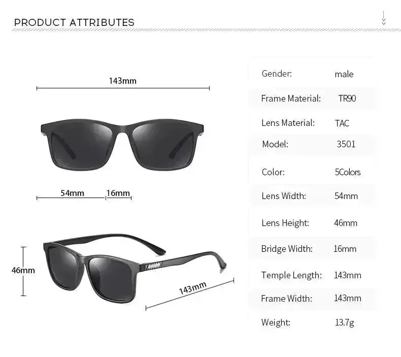 Men's Stylish Polarized Sunglasses for Ultimate Eye Protection