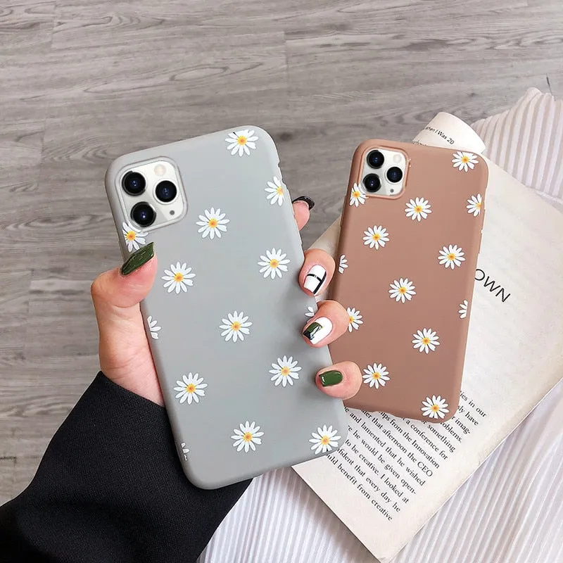 Moskado soft Art Flower Daisy phone Case