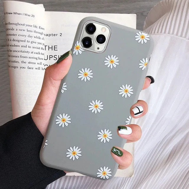 Moskado soft Art Flower Daisy phone Case