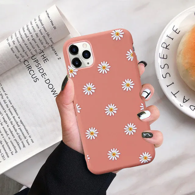 Moskado soft Art Flower Daisy phone Case