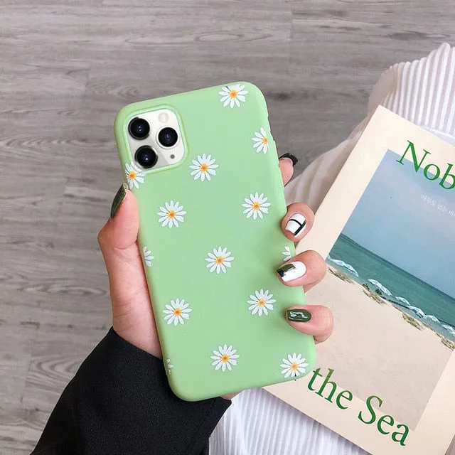 Moskado soft Art Flower Daisy phone Case