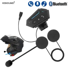 Motorcycle Earphones Helmet Headset Bluetooth 5.0 Headphones Wireless Motor Headset Bike Earphone Handsfree Stereo Earbud