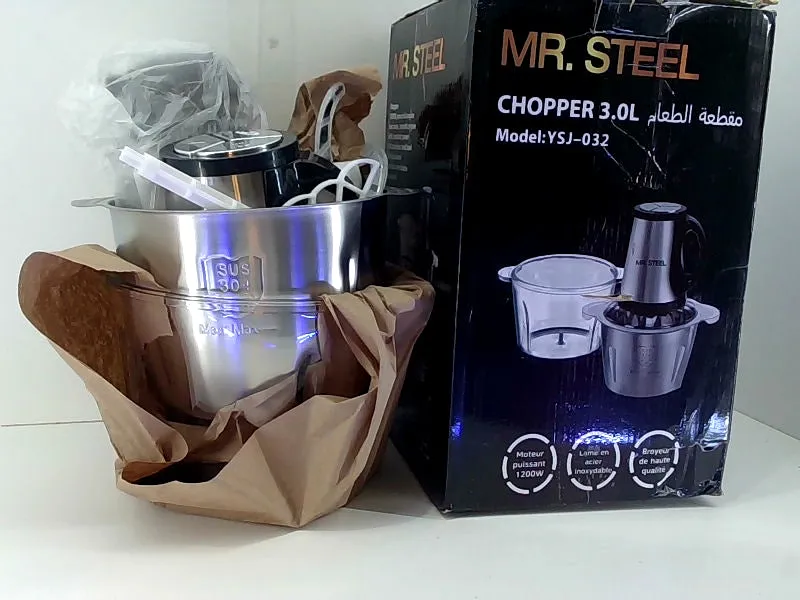 Mr Steel 3L Electric Food Chopper 1200W Power