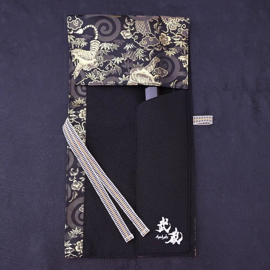 Musashi Japanese Style Kitchen Knife Roll Dragon Tora(Tiger) 1 Pocket Handmade