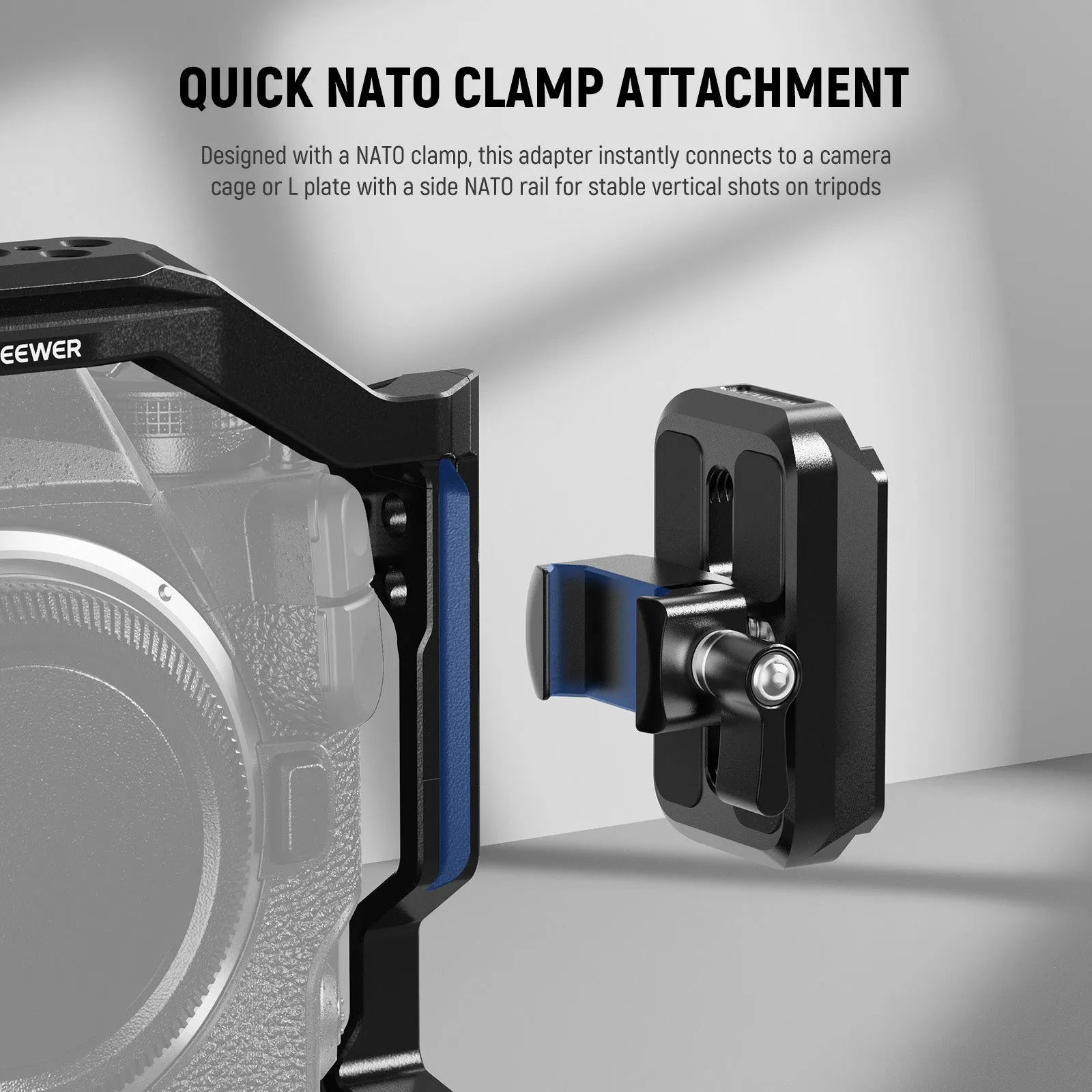 NEEWER CA129 NATO Clamp to Arca Type Quick Release Plate Adapter for RS Gimbal