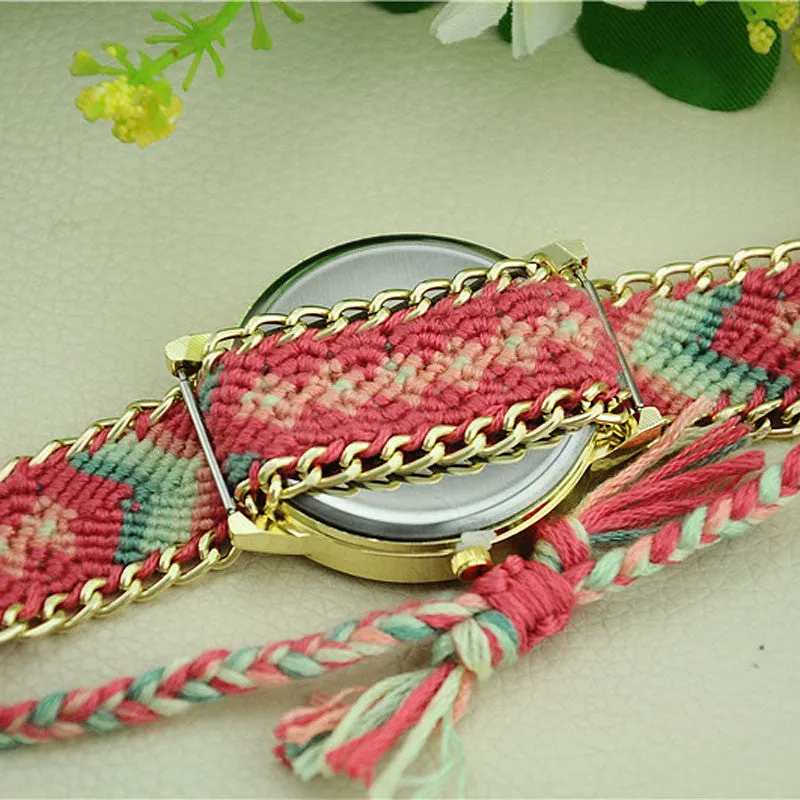 New Dreamcatcher Women's Watch - Friendship Pattern Braided Bracelet