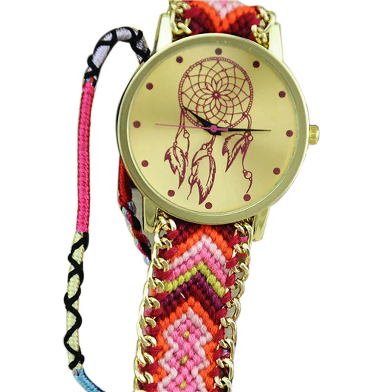 New Dreamcatcher Women's Watch - Friendship Pattern Braided Bracelet