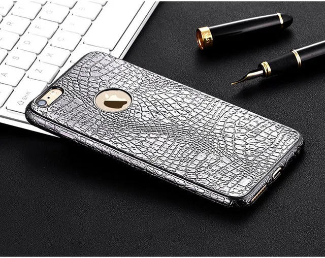 New Luxury Crocodile Snake Print Plating Case For iPhone 7 6 6s 4.7" Plus 5 5S SE Ultra Thin TPU Soft Silicone phone Back Cover