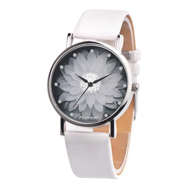 OKTIME Womens Men Unisex Casual Canvas Leather Analog Quartz Watch ladies watches top brand luxury casual clock women vintage