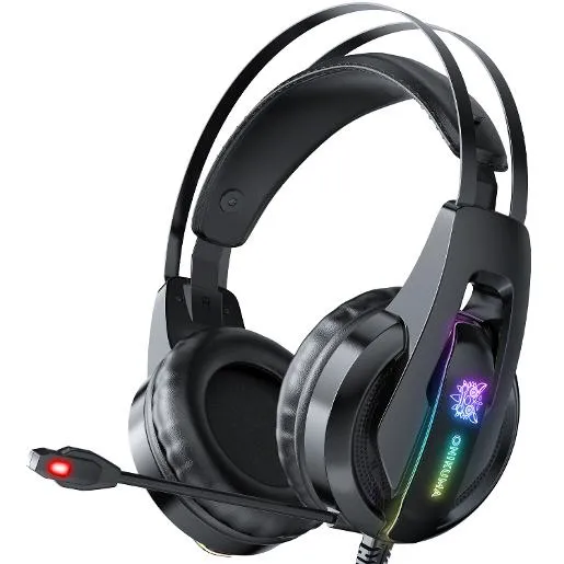 Onikuma Rgb Wire Headset 3.5Mm Noise Cancelling Microphone Gaming Headphones For Ps4 And Compute