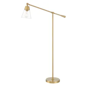 Open Box Owen Floor Lamp, Satin Brass