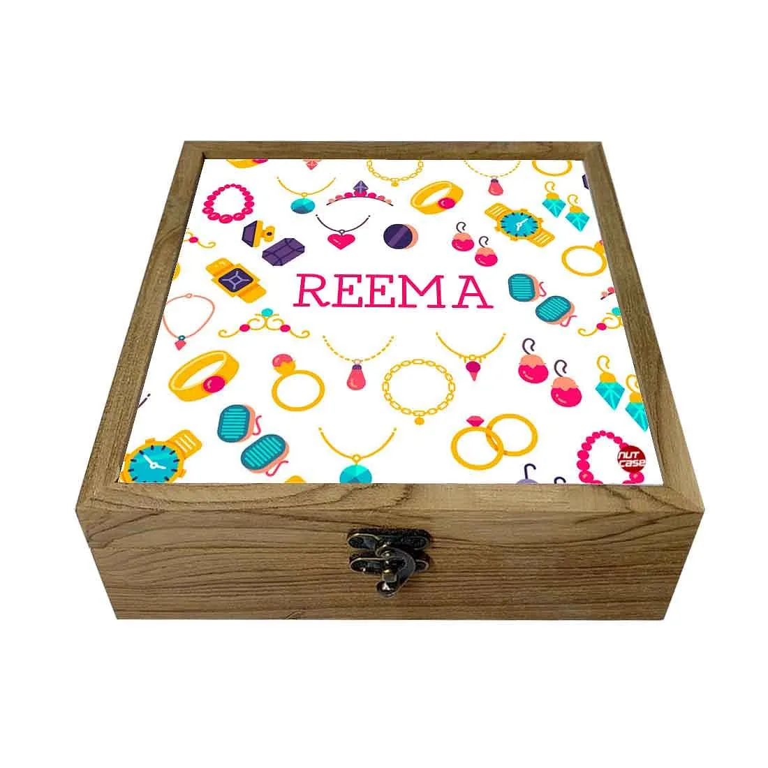 Personalized Box Jewelry Holder for Girls - Ring and Necklace