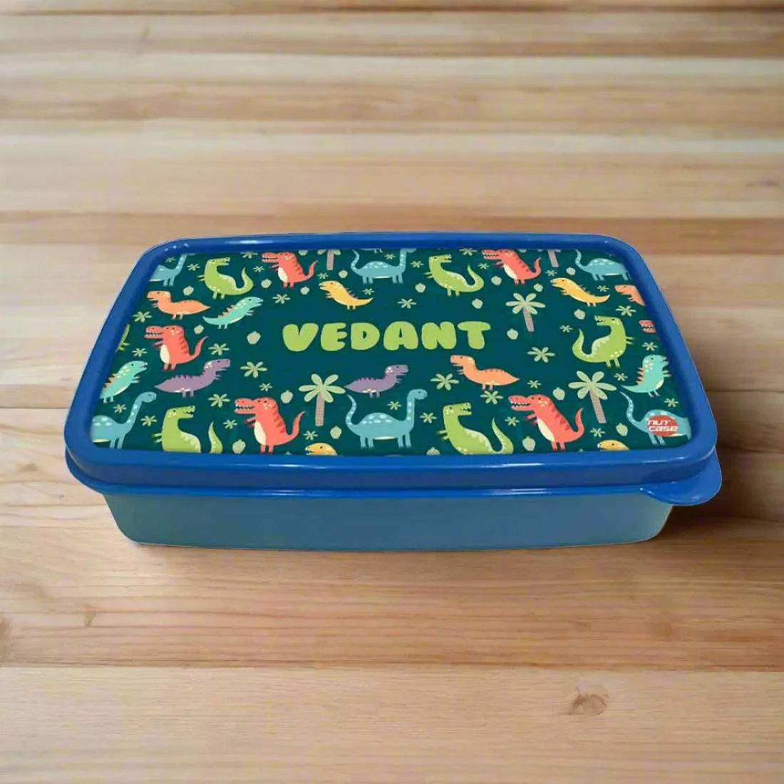 Personalized Snack Box for Kids Plastic Lunch Box for Boys -Dinosaur Forest