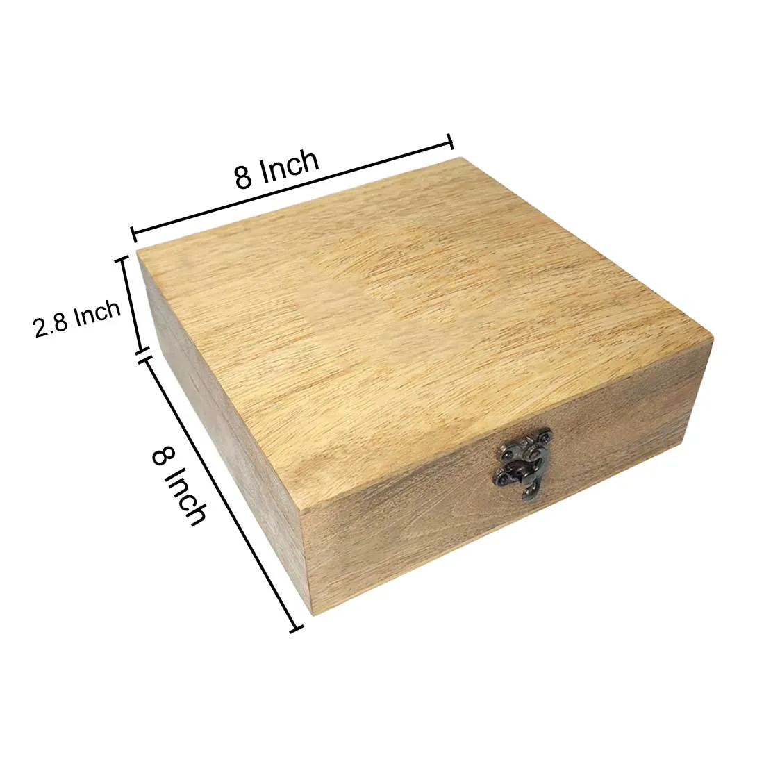 Personalized Wooden Jewelry Box With Engraving - Add Text