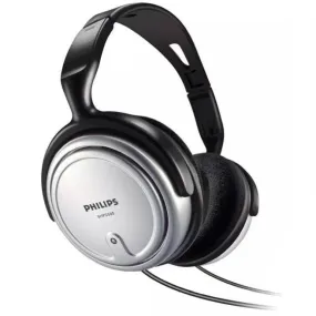 Philips Over Ear TV Wired Headphones Black/Silver