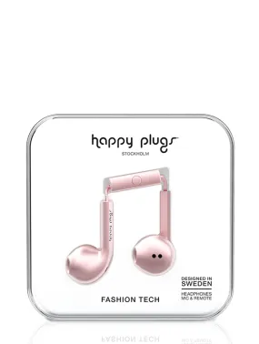 Pink Gold Earbud Plus Headphones