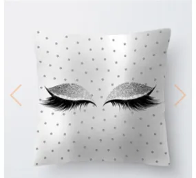 Polyester Pillow Cases Square Eyelash 45cm x 45cm, 1 Piece