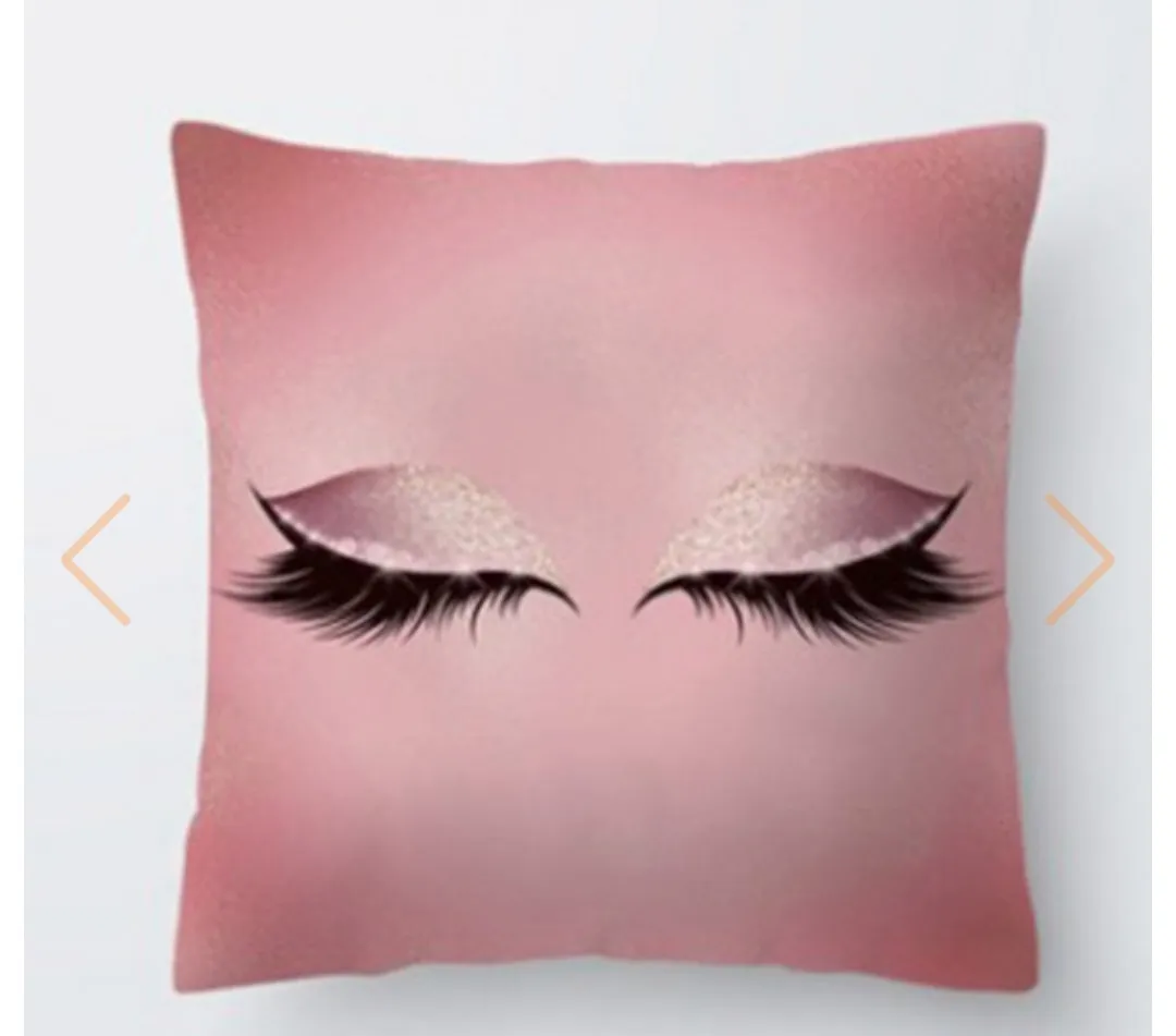 Polyester Pillow Cases Square Eyelash 45cm x 45cm, 1 Piece