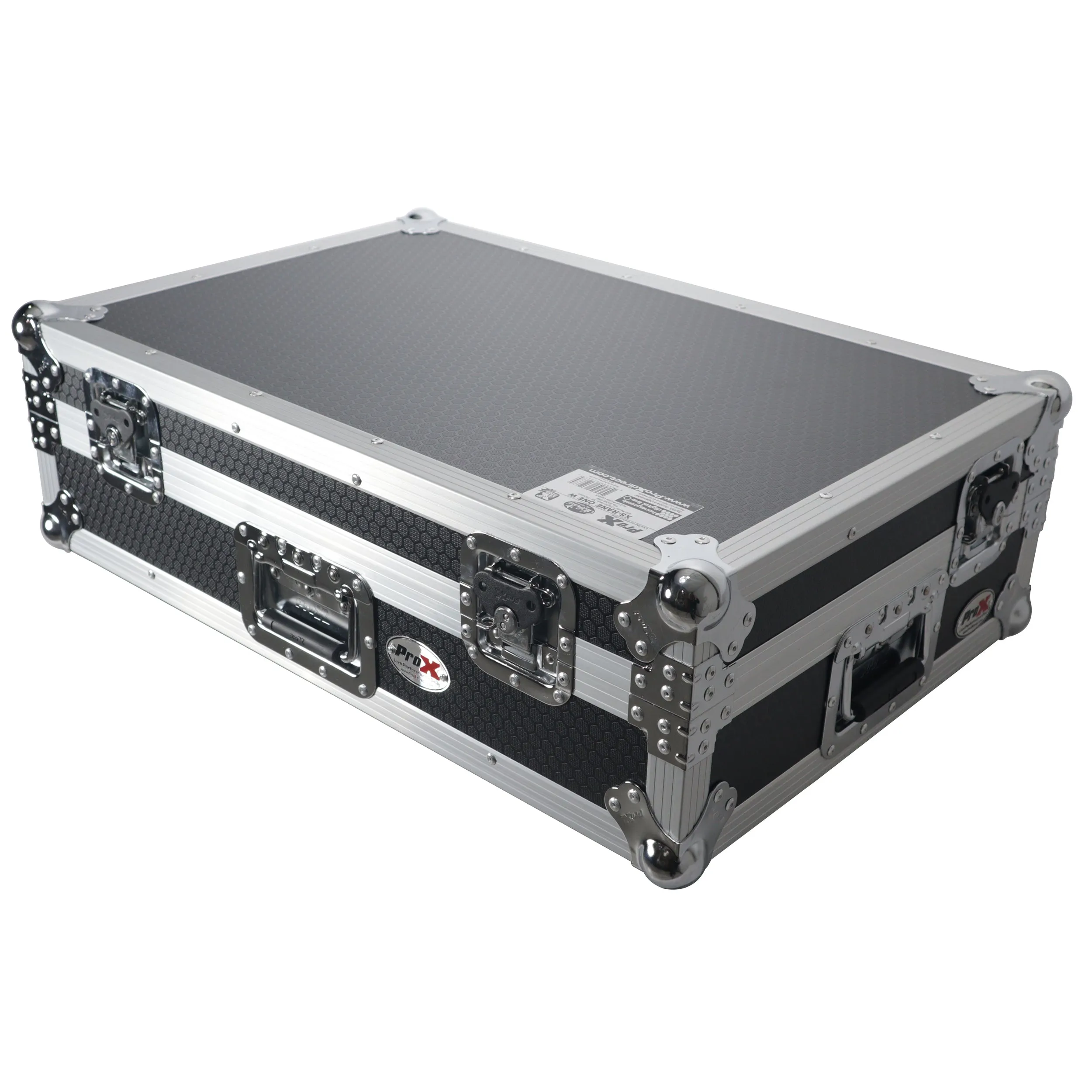 ProX XS-DDJFLX10W Flight Style Road Case For Pioneer DDJ-FLX10 DJ Controller with 1U Rack Space Wheels