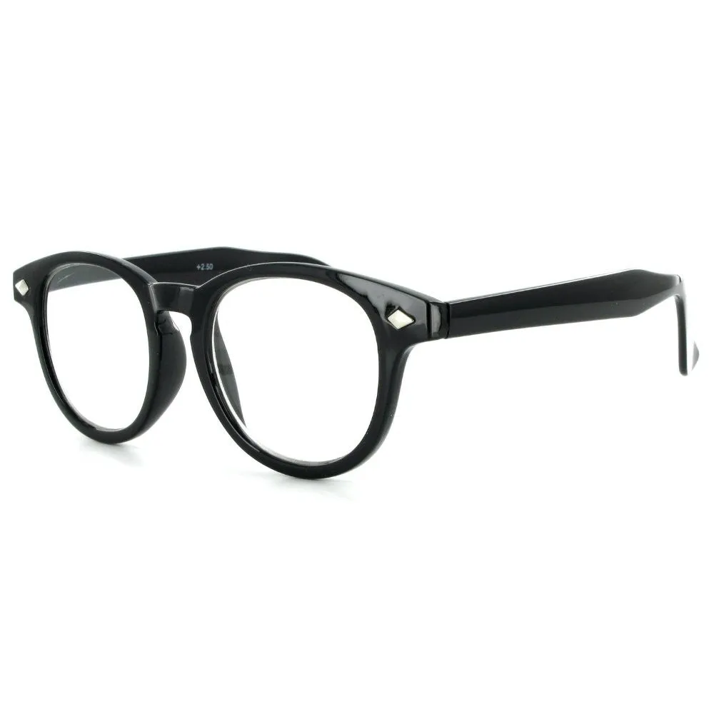 "Waldo R1928" Geek Chic Men's Reading Glasses with Vintage Retro Styling are Fun and Youthful