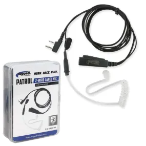 Rugged Radios 2-Wire Lapel Mic with Acoustic Ear Tube for Rugged Handheld Radios × 4