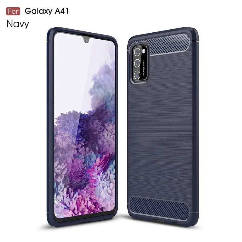 Samsung Galaxy A41 Case For Samsung A41 Soft Armor TPU Bumper Phone Cover For Samsung M31 M21 M30S A71 A51 A41 Phone Case