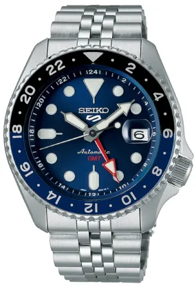 Seiko 5 SSK003K1 Sports Batman GMT Automatic Watch for Men