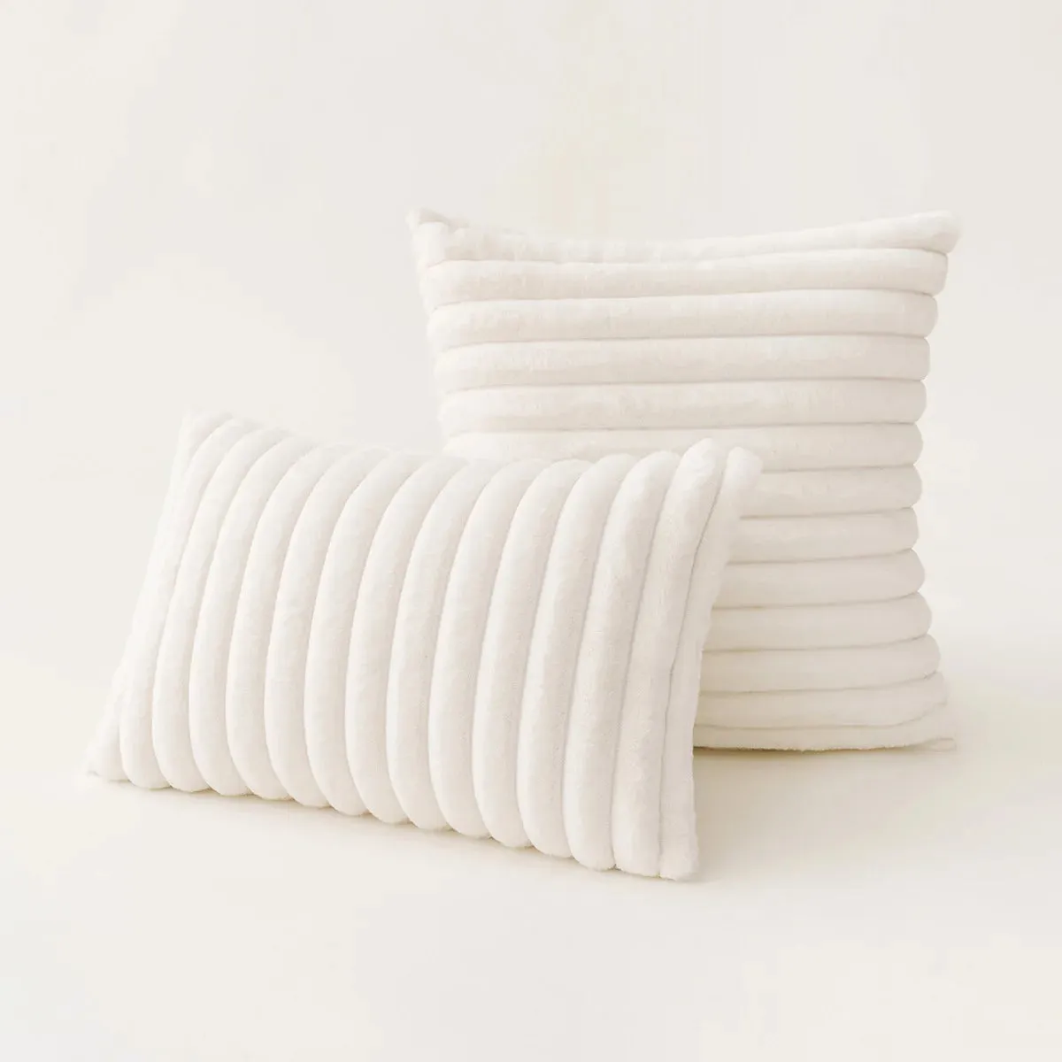 Soft Plush Pillow Case - Cozy Cushion Cover for Sofa & Bed