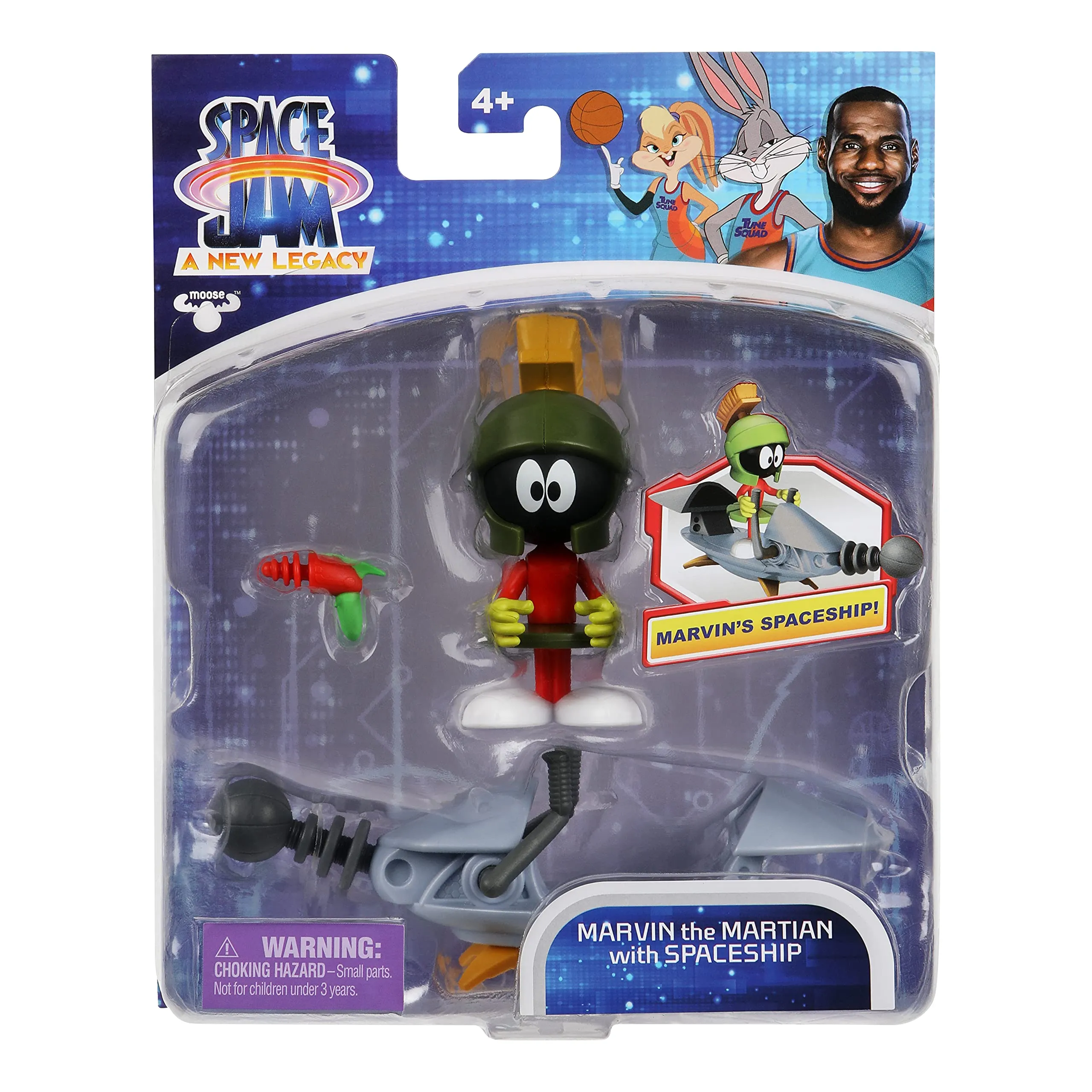 Space Jam Action Figure Marvin the Martian with Spaceship