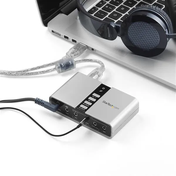 Startech.Com 7.1 Usb Sound Card - External Sound Card For Laptop With Spdif Digital Audio - Sound Card For Pc - Silver (