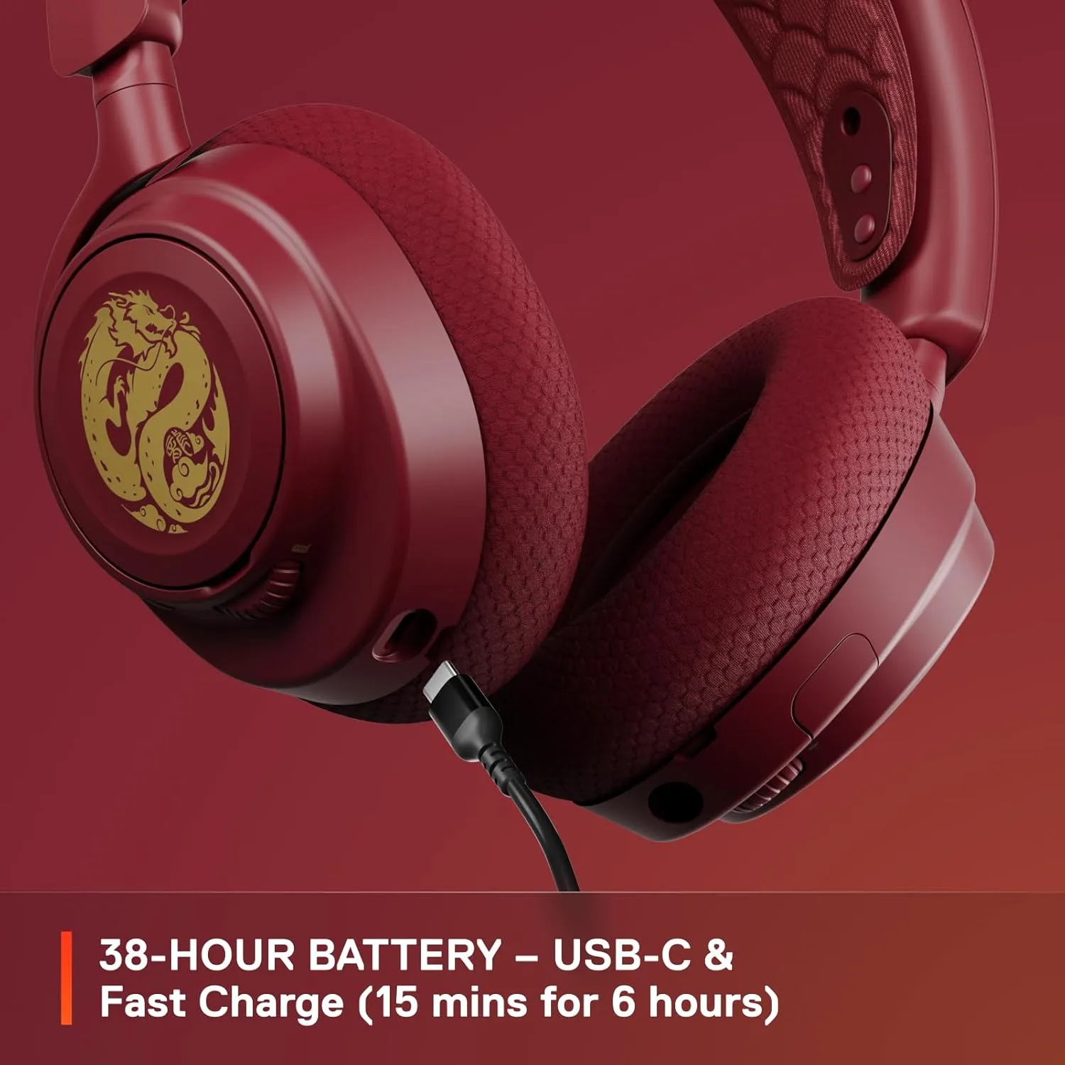 SteelSeries Arctis Nova 7 Dragon Edition Wireless Multi-Platform Gaming Headset with Nova Acoustic System